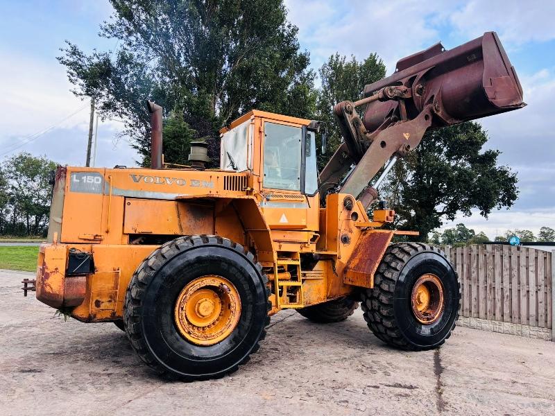 VOLVO BM L150 4WD LOADING SHOVEL C/W BUCKET *VIDEO*