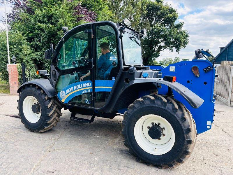 NEW HOLLAND LM6.35 4WD TELEHANDLER *YEAR 2017, 4851* C/W PALLET TINES *VIDEO*