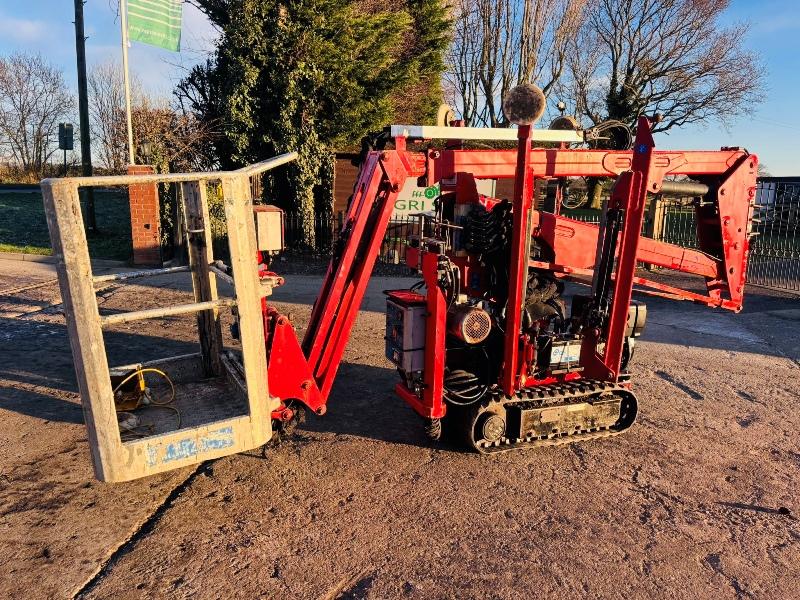 PLATFORM RQG12AD TRACKED MAN LIFT C/W RUBBER TRACKS 