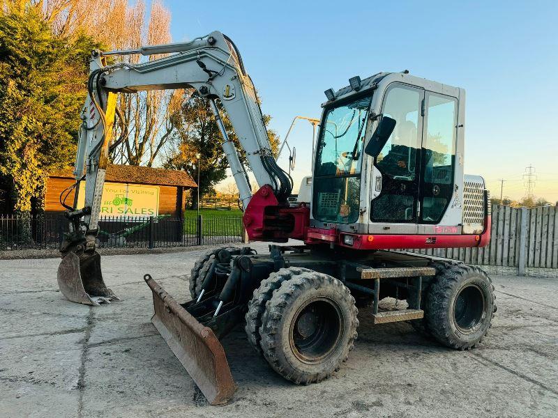 TAKEUCHI TB175W 4WD WHEELED EXCAVATOR *YEAR 2010* C/W BUCKET *VIDEO*