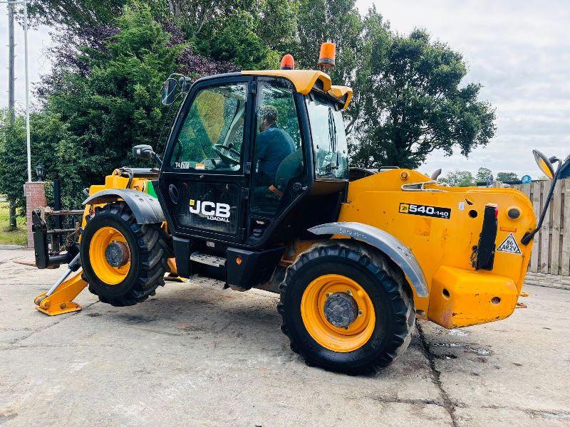 JCB 540-140 4WD TELEHANDLER *YEAR 2017, 14 METER REACH* C/W TINES *VIDEO*