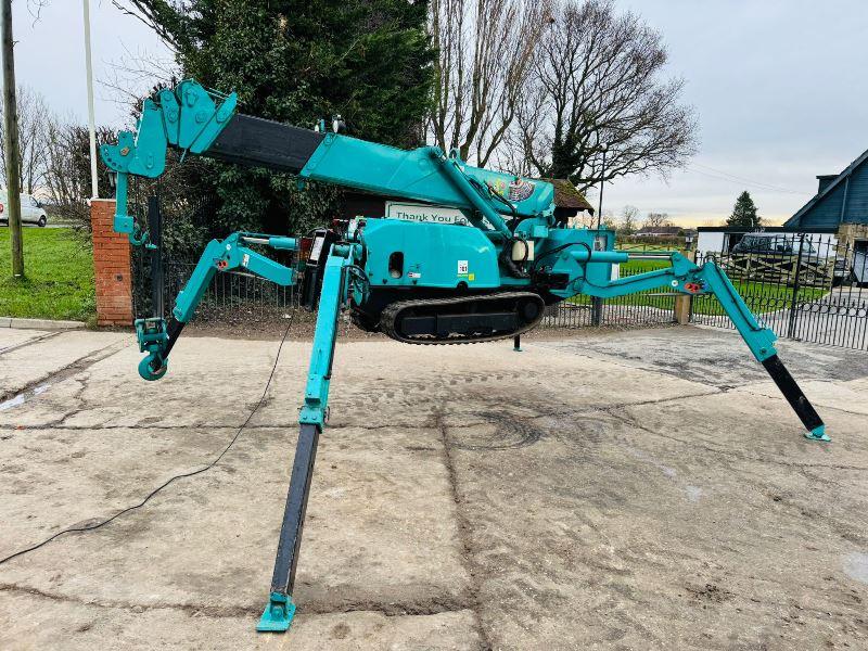 MAEDA MC-285C TRACKED SPIDER CRANE *1417 HOURS* C/W REMOTE CONTROL *VIDEO'S*