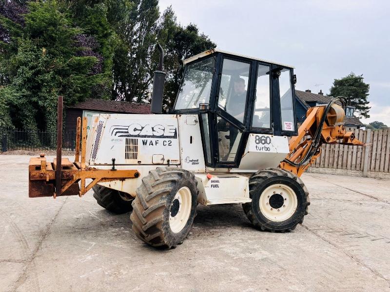 CASE 860 TURBO 4WD PIPE LAYER C/W VIBRATING PLOW & FRONT WEIGHTS *VIDEO*