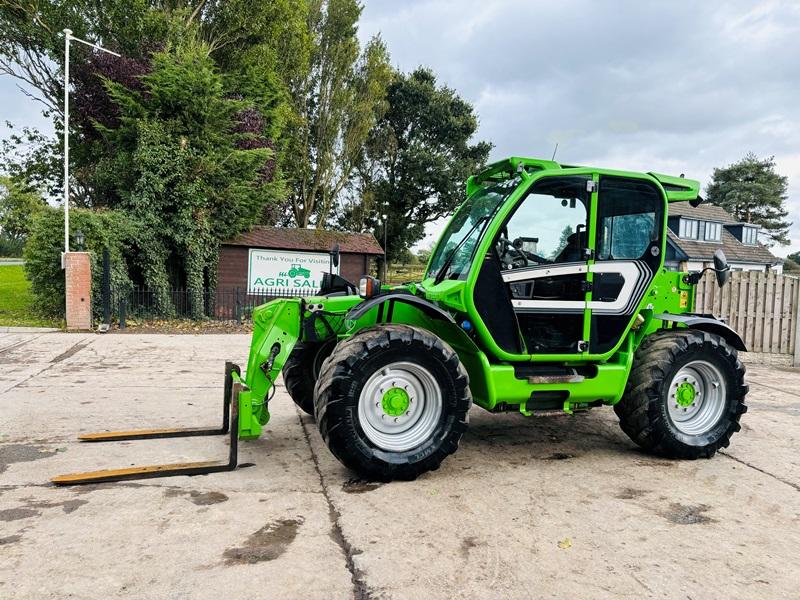 MERLO TF42.7CS-140-CVTRONIC TELEHANDLER *YEAR 2017, AG-SPEC* C/W PALLET TINES 