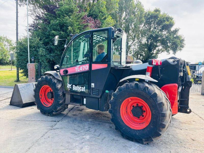 BOBCAT TL470 4WD TELEHANDLER *YEAR 2012, AG-SPEC* C/W PICK UP HITCH *VIDEO*