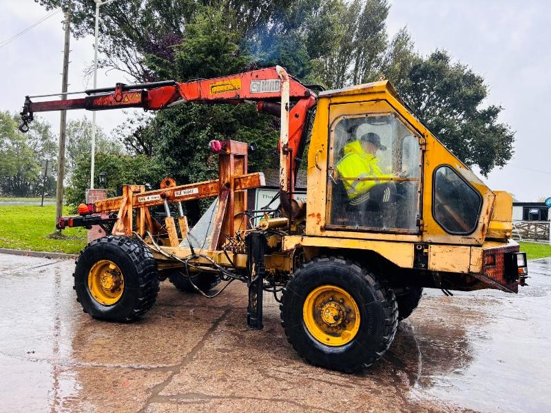 4WD UTILITY VEHICLE C/W HIAB CRANE & SPEC LIFT *VIDEOS*