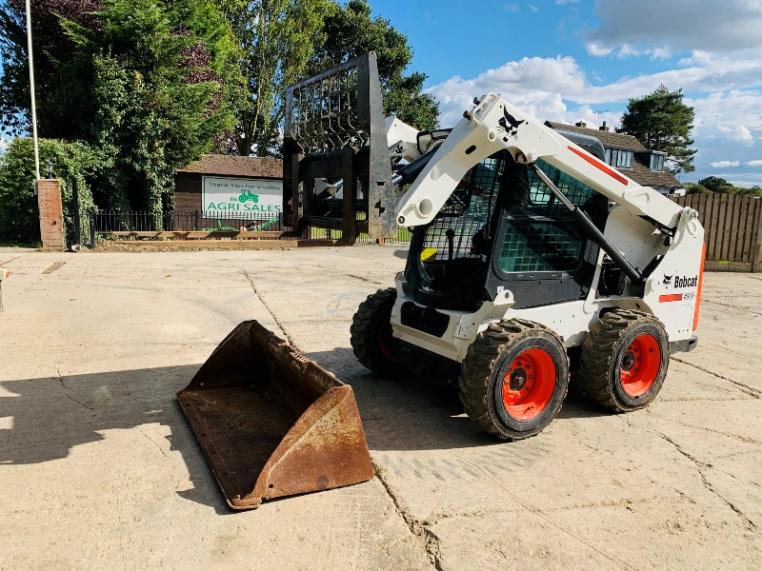 BOBCAT S510 SKIDSTEER *YEAR 2013, 2142 HOURS* C/W BUCKET & PALLET TINES *VIDEO*