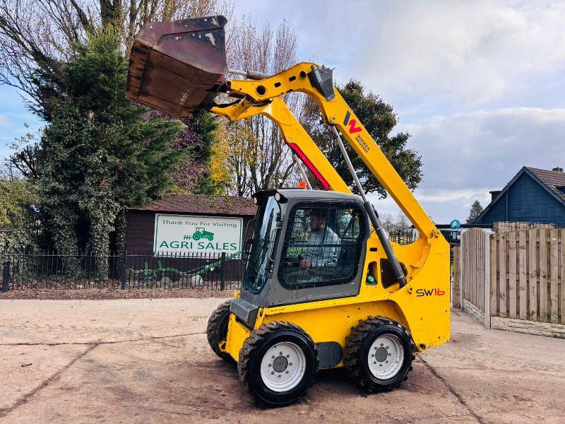 WACKER NEUSON SW16 SKIDSTEER *YEAR 2017, 1704HOURS* C/W HYDRAULIC LOCKING PINS *VIDEO*