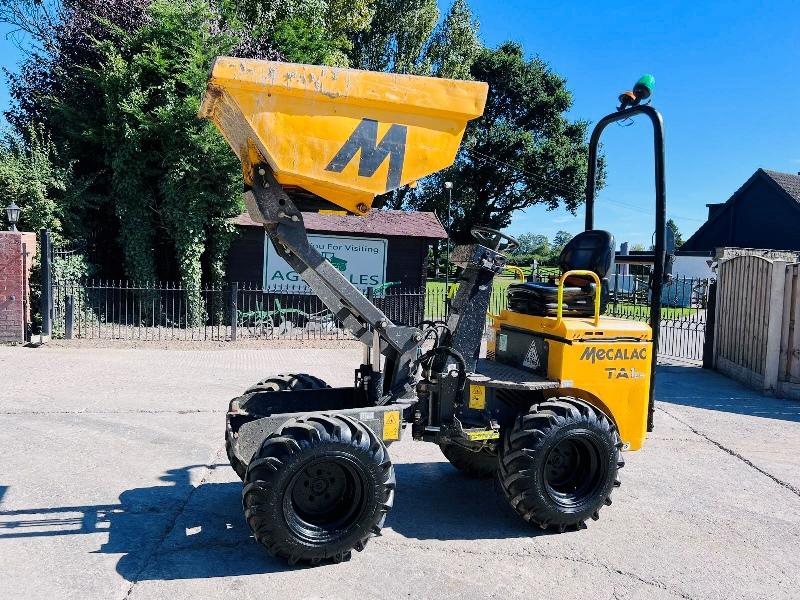 MECALAC TA1 1 TON HIGH TIP DUMPER YEAR 2018 C/W ROLE BAR *VIDEO*