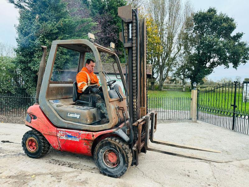 LINDE H25 DIESEL FORKLIFT *ENGINE SMOKES & HAS OIL LEAK*