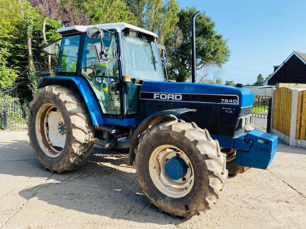 FORD 7840 SLE 4WD TRACTOR C/W FRONT WEIGHTS