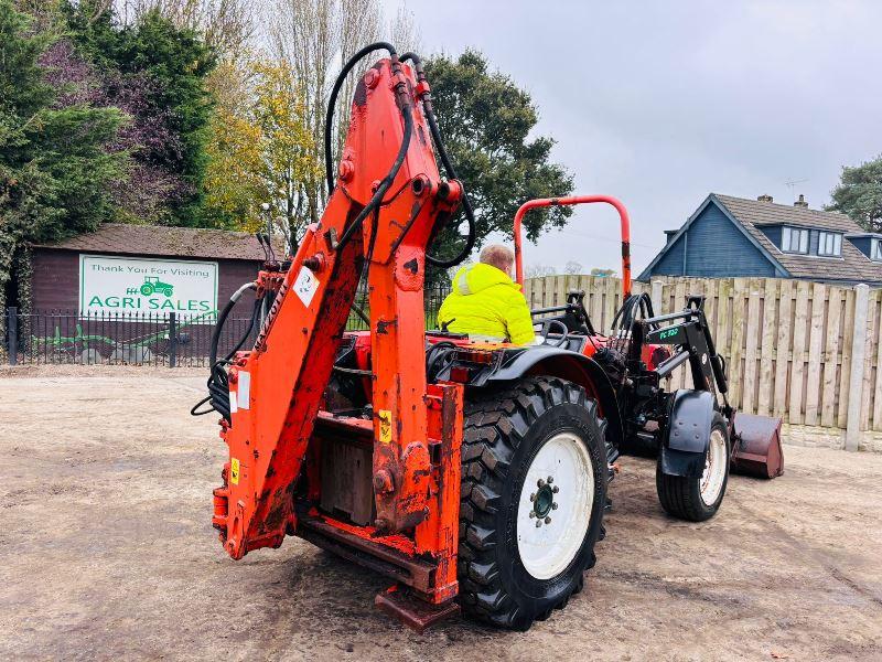 GOLDINE STAR 75 4WD TRACTOR C/W FRONT LOADER & BACK ACTOR 