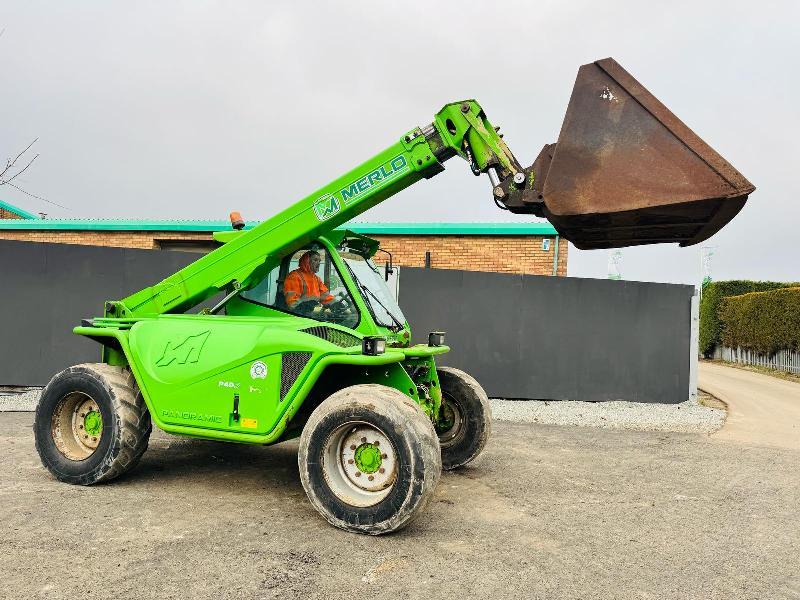 MERLO P40.7 TELEHANDLER *AG SPEC* C/W BUCKET*VIDEO*