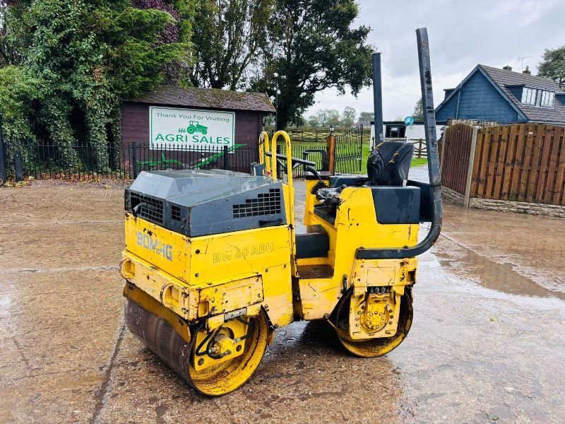 BOMAG BW80ADH DOUBLE DRUM ROLLER C/W DOUBLE DRUM DRIVE *VIDEO*