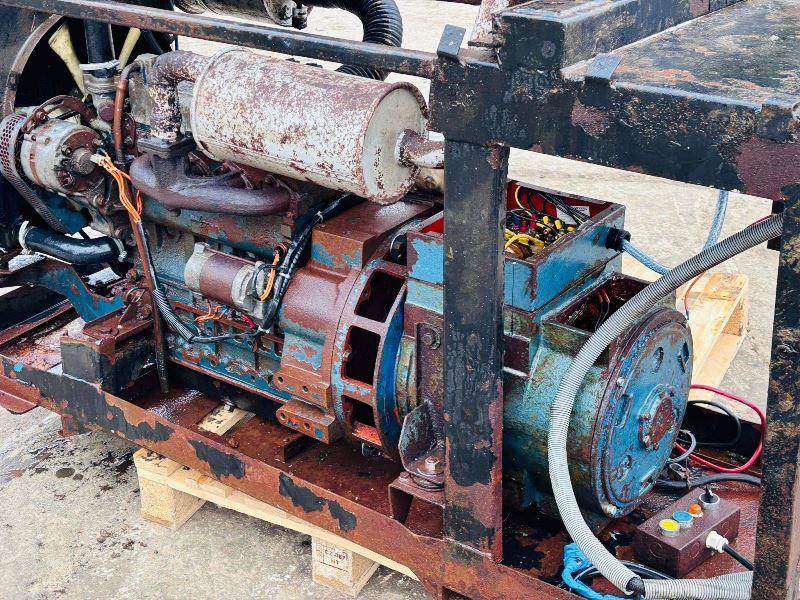 GENERATOR C/W KUBOTA 4 CYLINDER ENGINE 