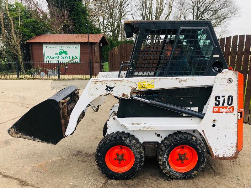 BOBCAT S70 SKIDSTEER * YEAR 2008 * C/W BRAND NEW TYRES AND WHEELS