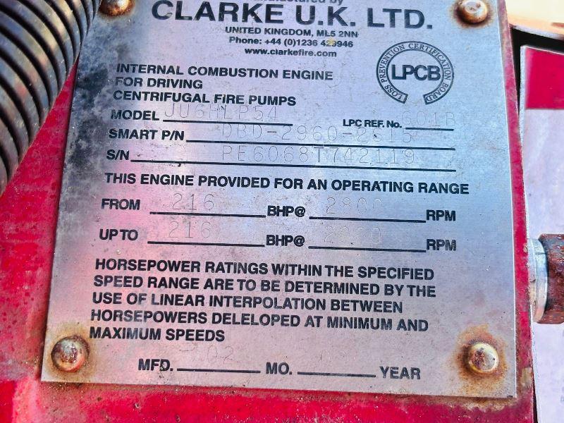 CLARKE JU6HLP54 DIESEL WATER PUMP *CHOICE OF 2* VIDEO *