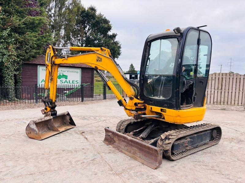 JCB 8025 TRACKED EXCAVATOR *ZERO SWING* C/W QUICK HITCH *VIDEO*