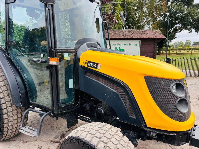 JCB 354 4WD TRACTOR C/W AC CABIN & TURF TYRES *VIDEO*