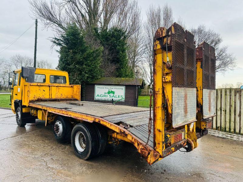 VOLVO FL6 11 6X2 BEAVER TAIL LORRY C/W FLIP TOE RAMPS *VIDEO*