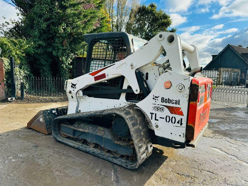 BOBCAT T650 TRACKED SKIDSTEER HIGH LIFT *YEAR 2017, 4838 HOURS* C/W BUCKET *VIDEO*