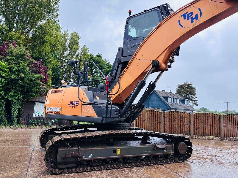 CASE CX290D HIGH RISE CABIN TRACKED EXCAVATOR *YEAR 2017* C/W QUICK HITCH *VIDEO*