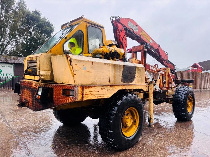 4WD UTILITY VEHICLE C/W HIAB CRANE & SPEC LIFT *VIDEOS*