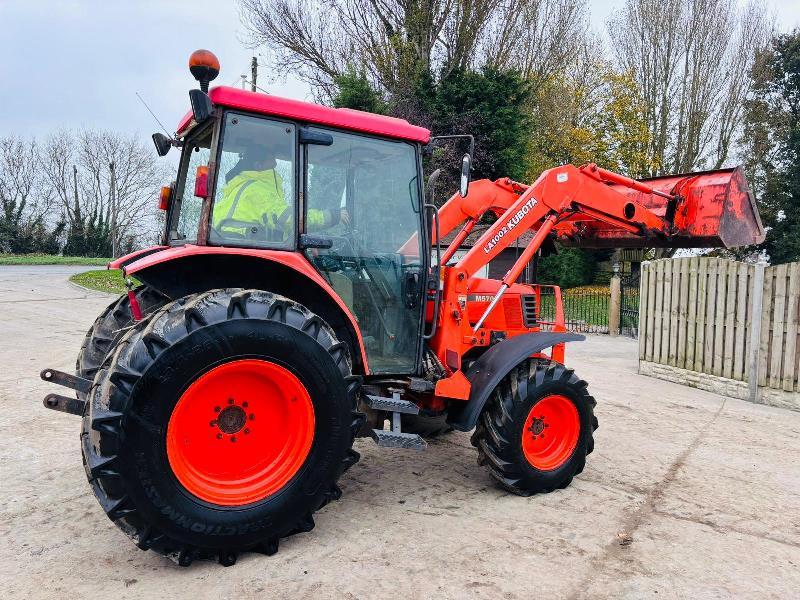 KUBOTA M5700 4WD TRACTOR *ROAD REGISTERED, 1792 HOURS* C/W LOADER & BUCKET *VIDEO*