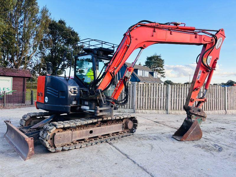 HITACHI ZAXIS ZX85 TRACKED EXCAVATOR *YEAR 2014* C/W QUICK HITCH *VIDEO*