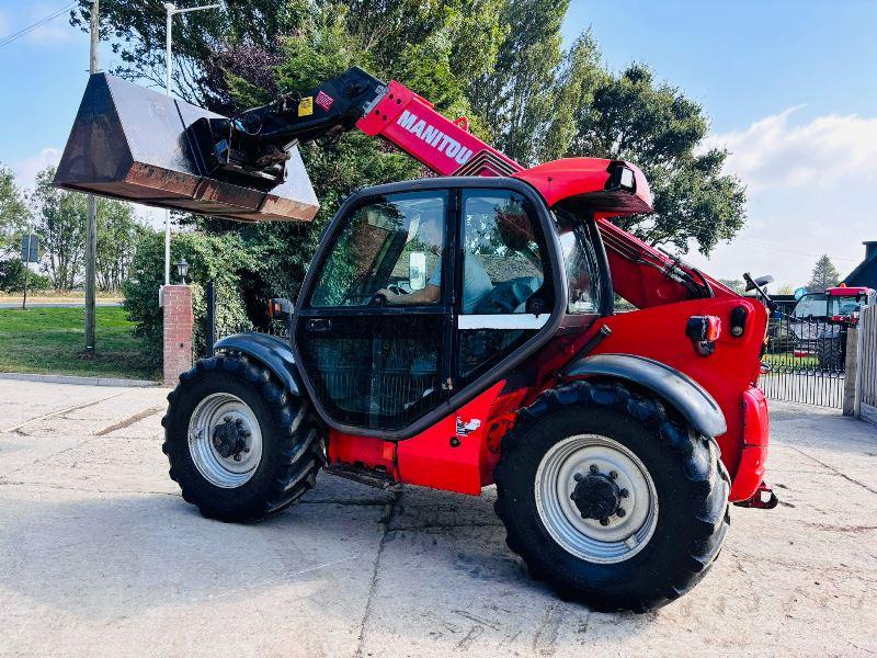 MANITOU 634-120 4WD TELEHANDLER *AG-SPEC* C/W PICK UP HITCH *VIDEO*