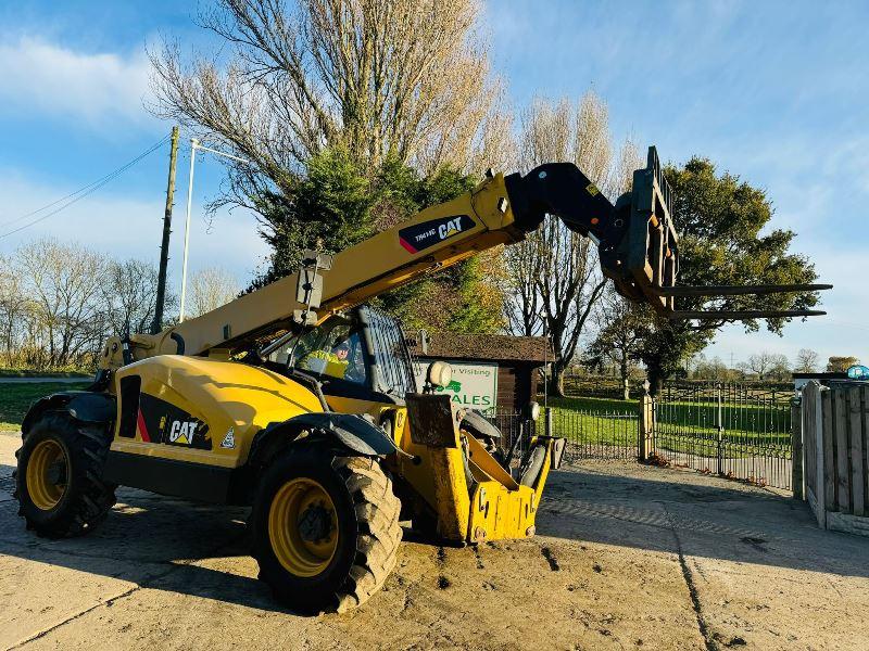 CATERPILLAR TH414 4WD TELEHANDLER *YEAR 2013* C/W PALLET TINES *VIDEO*