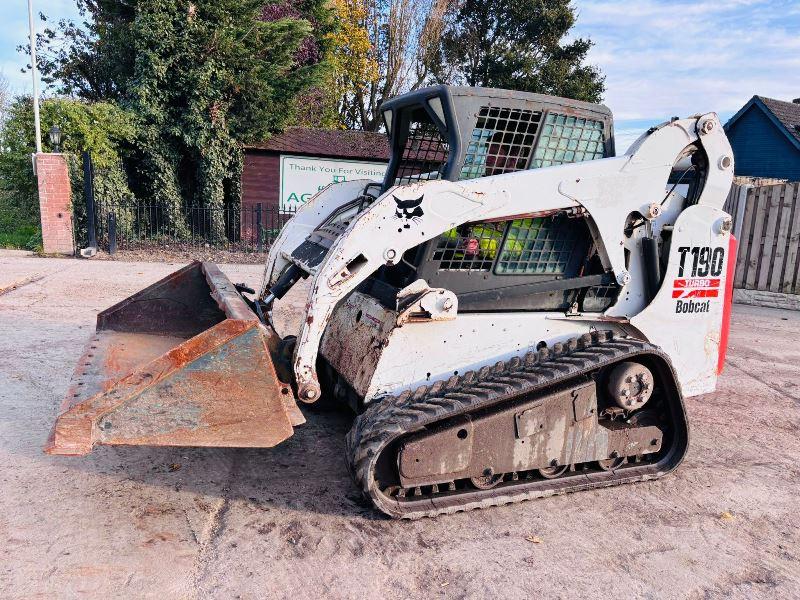 BOBCAT T190 TRACKED SKIDSTEER C/W BUCKET 