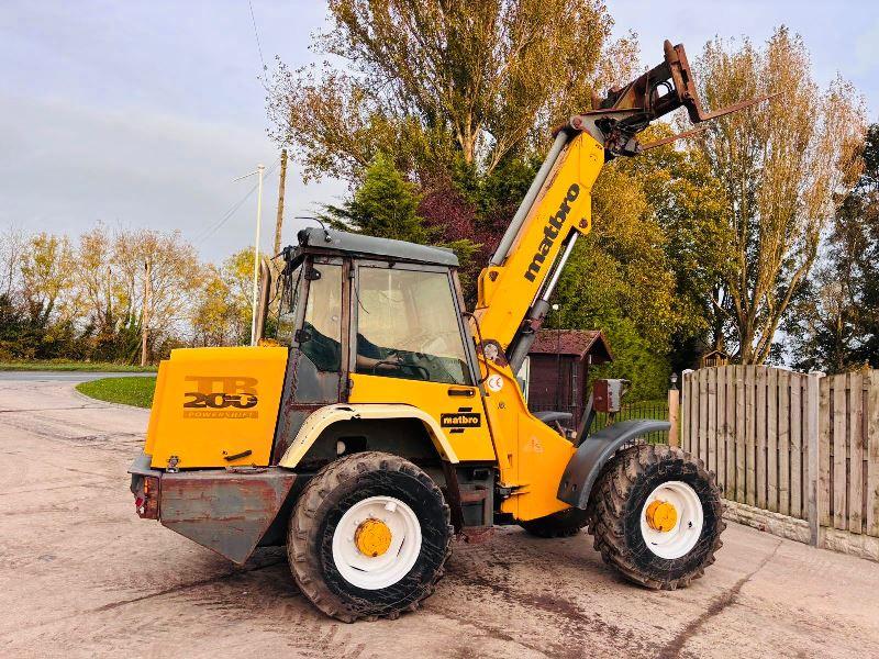 MATBRO TR200 4WD TELEHANDLER C/W PIN AND CONE HEAD STOCK & PALLET TINES *VIDEO*