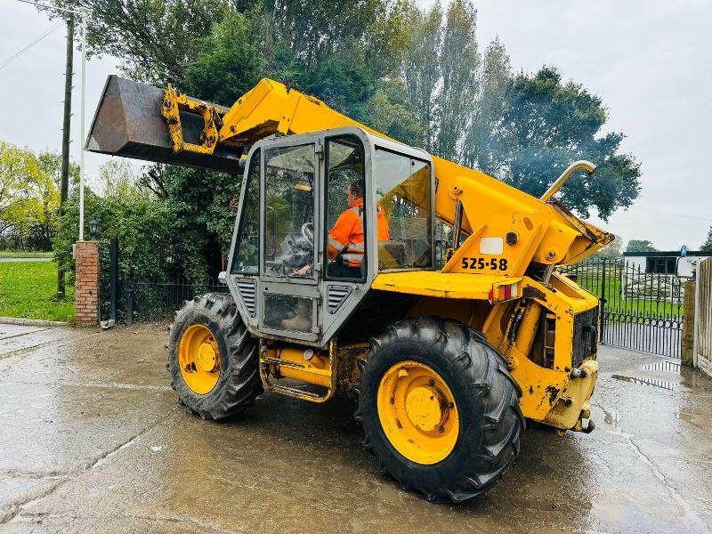 JCB 525-58 4WD TELEHANDLER *AG-SPEC* C/W BUCKET, PALLET TINES & TINE EXTENSIONS