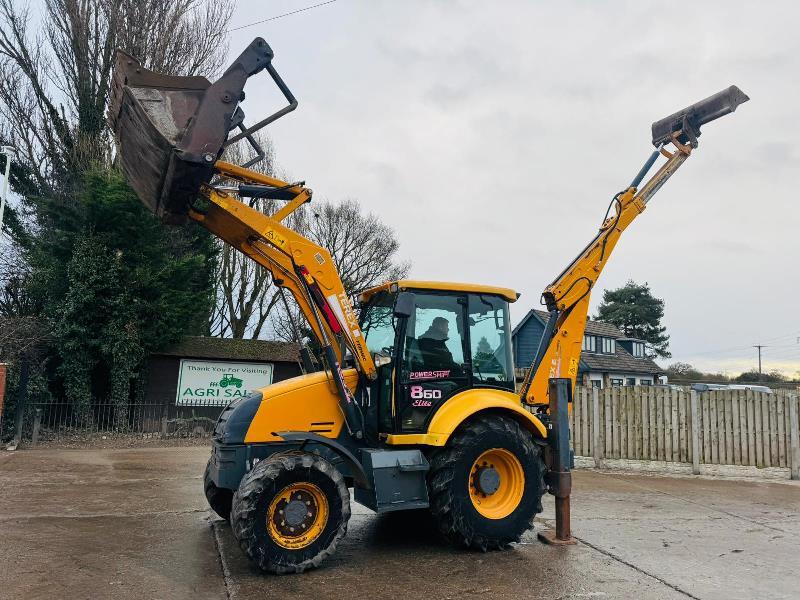 TEREX 860 ELITE 4WD BACKHOE DIGGER C/W EXTENDING DIG & 4 X BUCKETS *VIDEO*