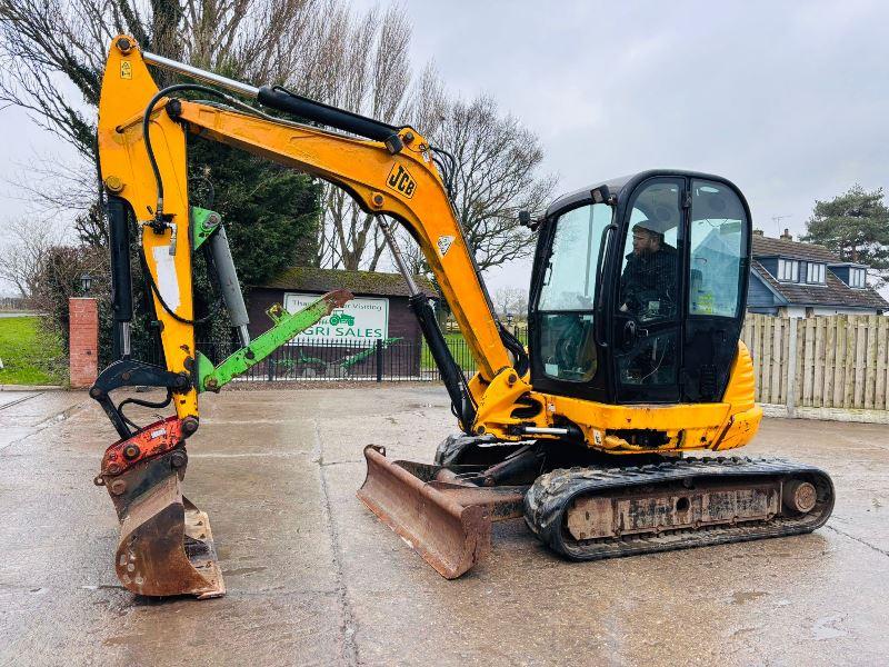 JCB 8026 TRACKED EXCAVATOR *ZERO SWING, YEAR 2009, 3402 HOURS* C/W BUCKET *VIDEO*