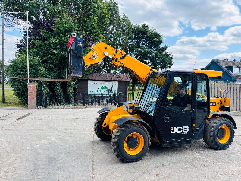 JCB 525-60 4WD TELEHANDLER *YEAR 2018, ONLY 3890 HOURS* C/W PALLET TINES *VIDEO*