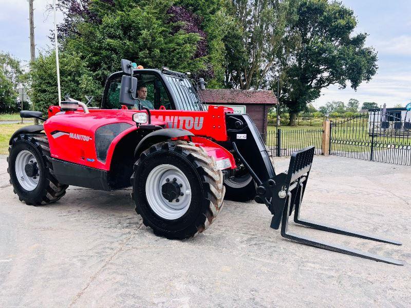 MANITOU MT733 4WD TELEHANDLER *YEAR 2022, ONLY 2254 HOURS* C/W TINES *VIDEO*