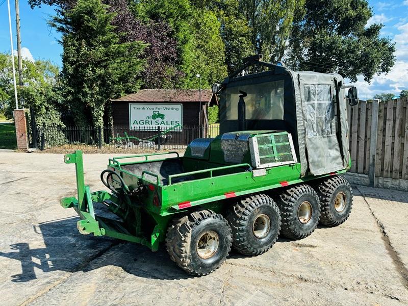 SCOT-TRACK 8WD UTILITY VEHICLE C/W REAR LINKAGE & SPOOL VALVE *VIDEO*