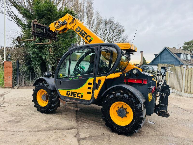 DIECI 26.6 AGRI FARMER 4WD TELEHANDLER *YEAR 2014, AG-SPEC* C/W PICK UP HITCH *VIDEO*