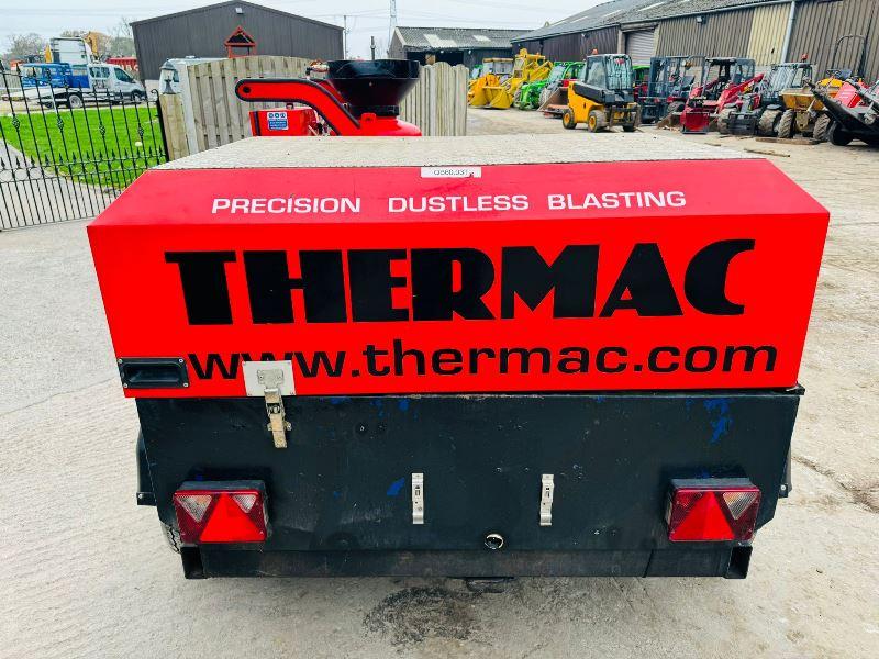 THERMAC PORTABLE SAND BLASTER C/W INGERSOL RAND COMPRESSOR & YANMAR ENGINE 