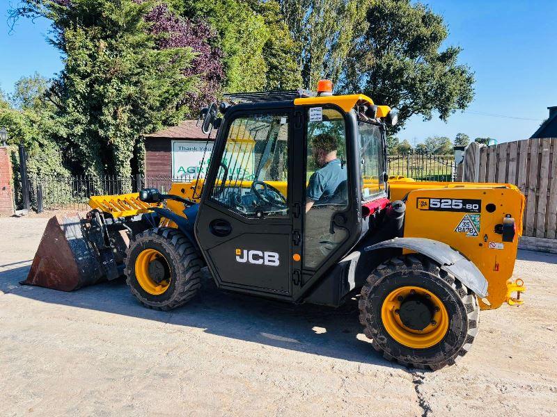 JCB 525-60 4WD TELEHANDLER *YEAR 2021, 2727 HOURS* C/W BUCKET *VIDEO*