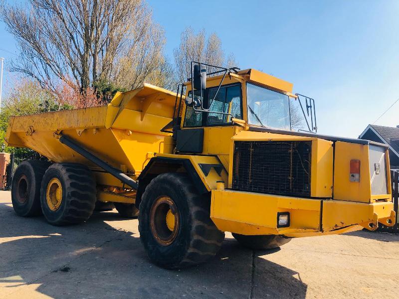 VOLVO A30C 6X6 ARTICULATED DUMP TRUCK C/W REVERSE CAMERA & AC CABIN ...