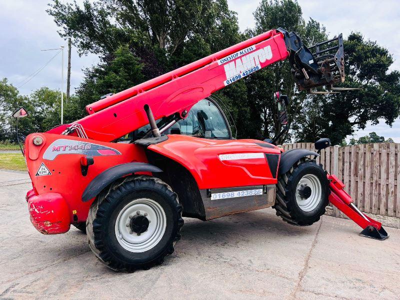 MANITOU MT1440 4WD TELEHANDLER *YEAR 2013, 14 METER REACH *VIDEO*