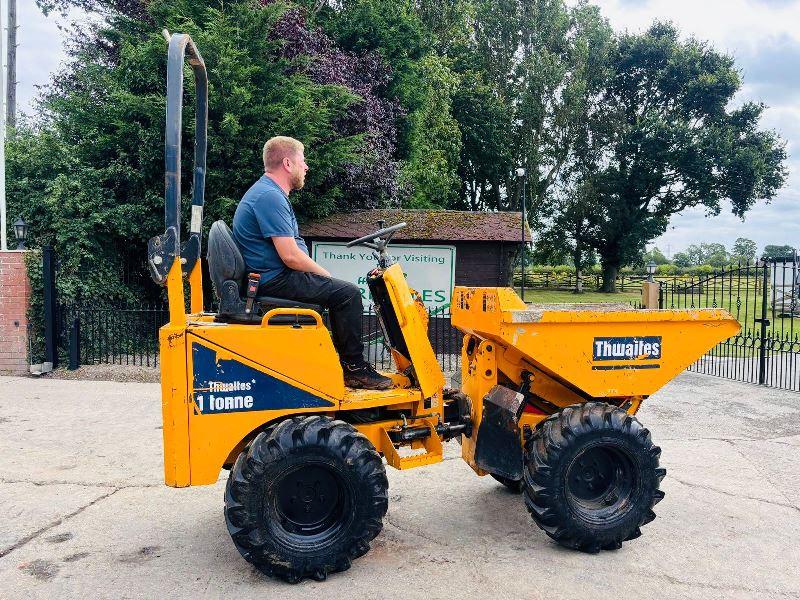 THWAITES 1TONN HIGH TIP DUMPER *YEAR 2019* C/W ROLE BAR *VIDEO*