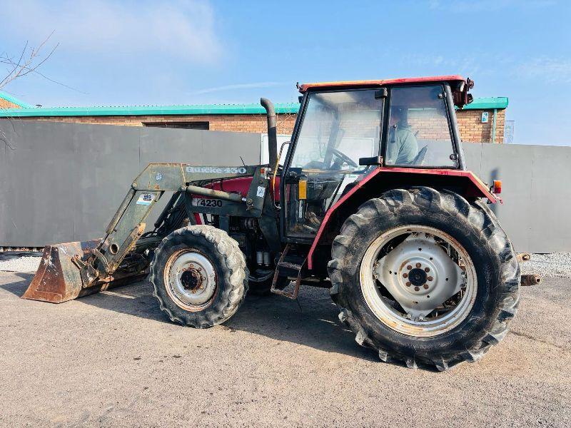 CASE 4230 TRACTOR *C/W QUICKIE 450 LOADING BUCKET*VIDEO*