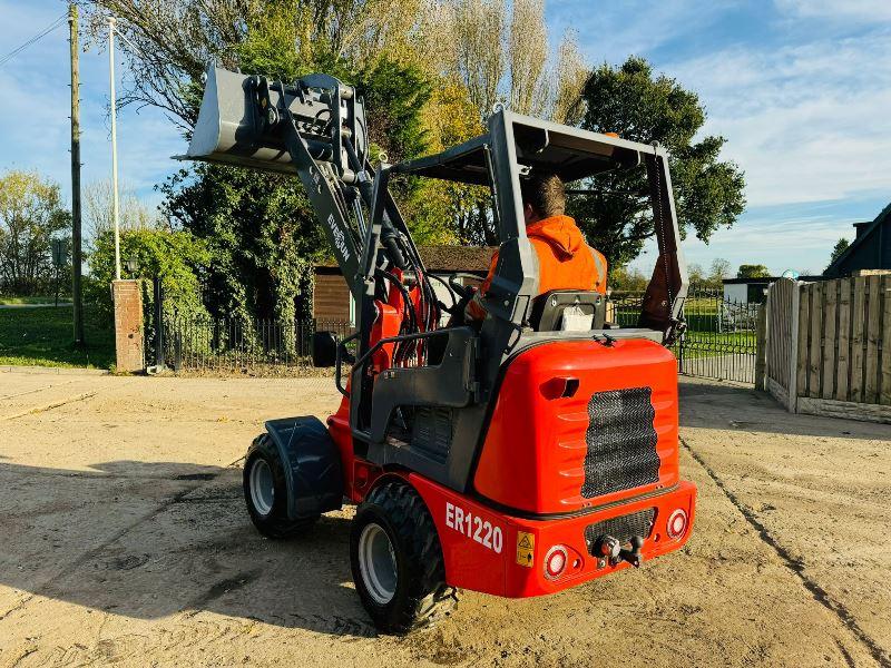 UNUSED EVERUN ER1220 LOADING SHOVEL *YEAR 2024* C/W KUBOTA ENGINE, BUCKET & TINES 