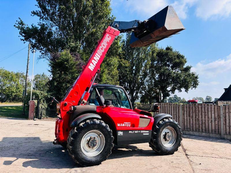 MANITOU 634-120 4WD TELEHANDLER *AG-SPEC* C/W BUCKET & PALLET TINES *VIDEO*