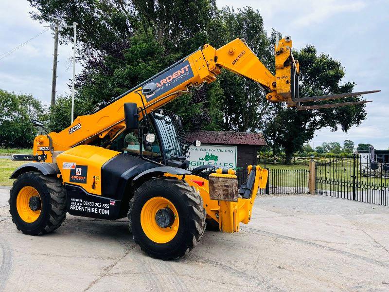 JCB 533-105 4WD TELEHANDLER *YEAR 2018, 10.5 METER REACH* C/W PALLET TINES *VIDEO*