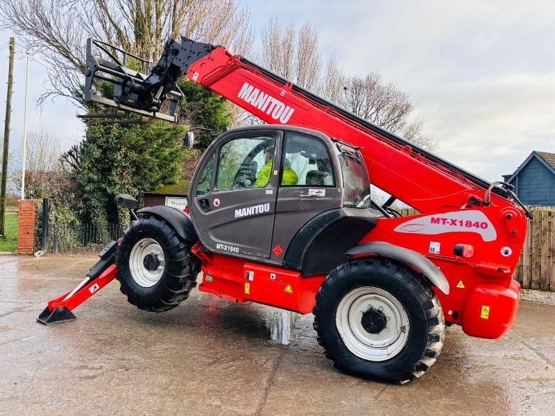 MANITOU MT-X1840 4WD TELEHANDLER *18 METER REACH* C/W PALLET TINES *VIDEO*